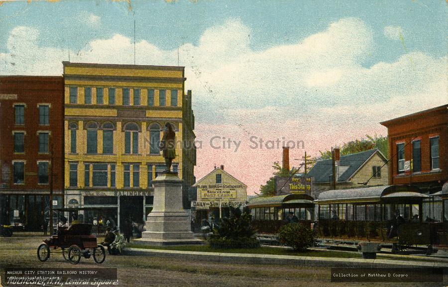 Postcard: Rochester, N.H., Central Square
